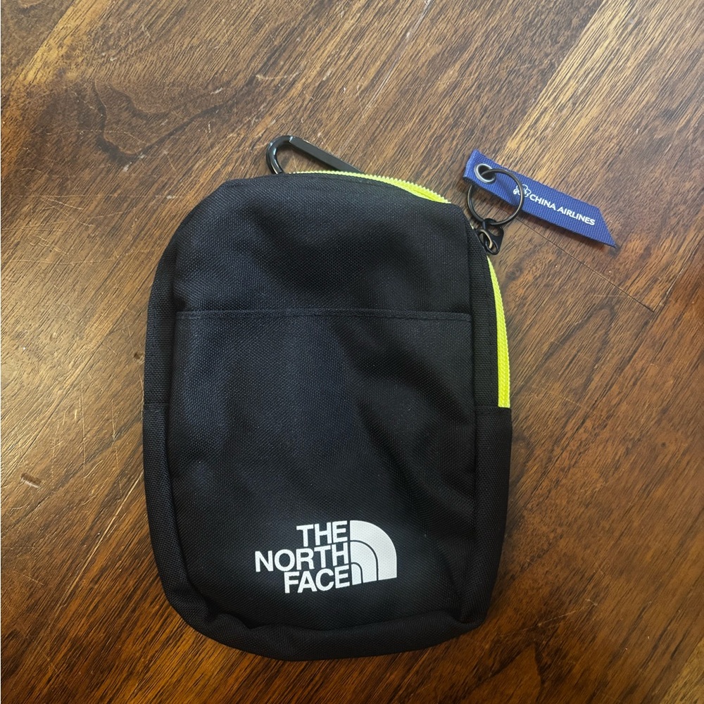 The North Face Black and Yellow Cosmetic Bag